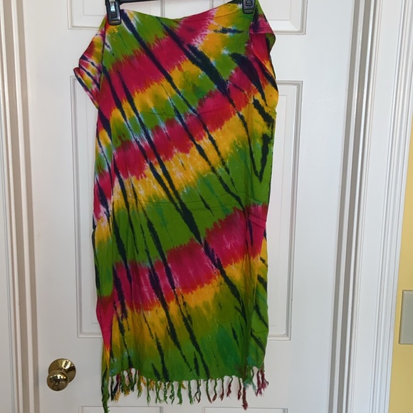 Tie-dye Pashmina Scarf - Picture 2 of 6